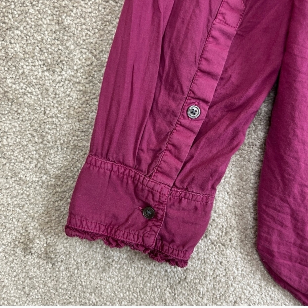 🌻Sundance Rich Purple Raspberry Button-Down Shirt - Picture 10 of 14